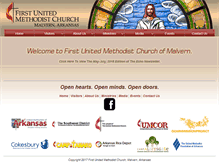 Tablet Screenshot of firstmethodistmalvern.org